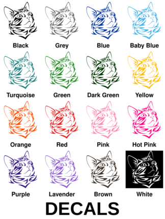 Tribal Cat Decals